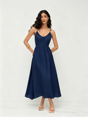 Spaghetti Strap Midi Dress