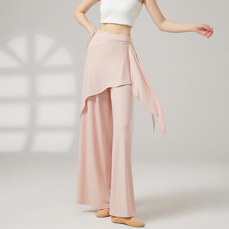 Asymmetric Wrap Palazzo Pants
