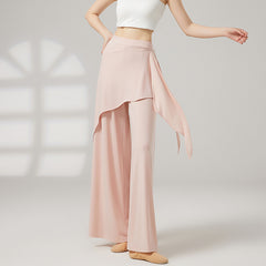 Asymmetric Wrap Palazzo Pants