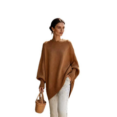 Crew Neck Loose Batwing Sleeve Pullover Sweater