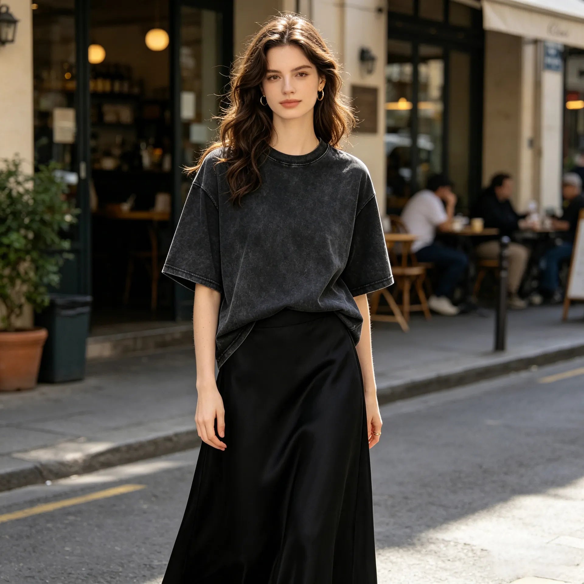 Washed Cotton Oversized T-Shirt