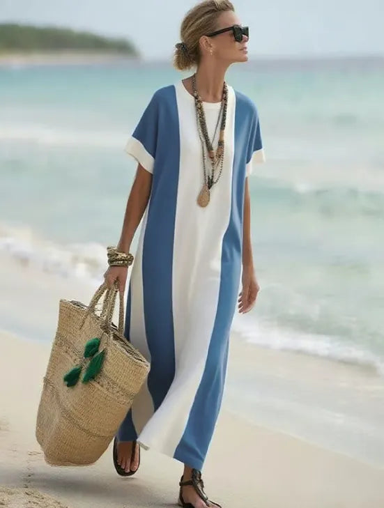 Striped Maxi T-Shirt Dress