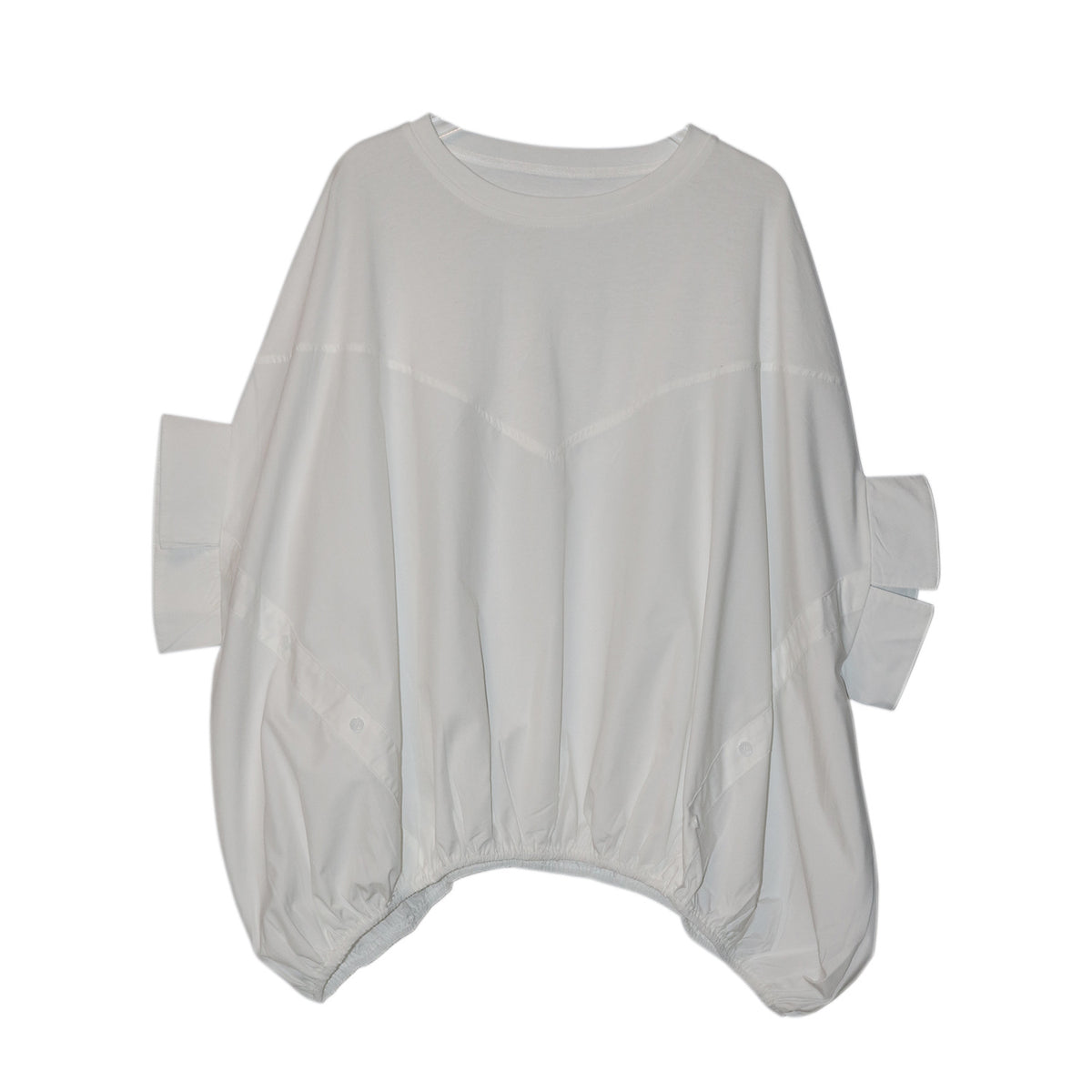 Spliced Oversized Batwing T-Shirt