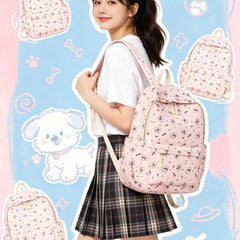 Back To School Backpack, School Backpack Student Teen Cute Print Oxford Kids School Bag