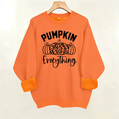 Halloween Pumpkin Letter Graphic Sweatshirt