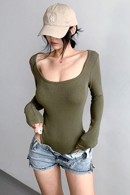 Long Sleeve Tight Bodysuit