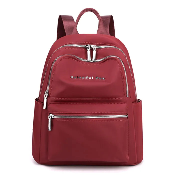 Student Teen Multi-way Carry Waterproof Nylon Casual School Bag