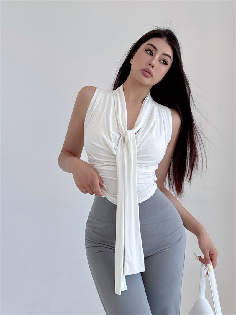 Ruffle Sleeveless Top