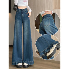 High Waist Wide Leg Jeans,