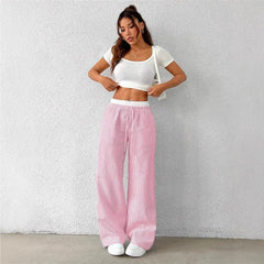 Stripe Linen Blend Pants