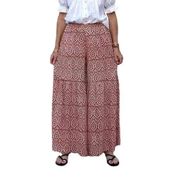 Striped Print High Waist Polyester Flared Wide Leg Long Casual Pants
