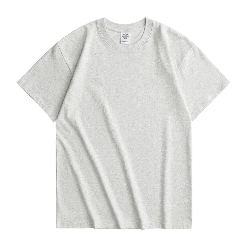 Basic Solid Crew Neck Loose Short Sleeve T-Shirt