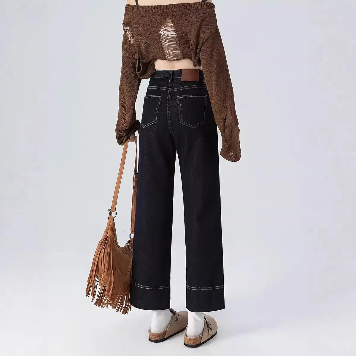 High Waist Vintage CroJeanspped