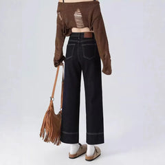 High Waist Vintage CroJeanspped
