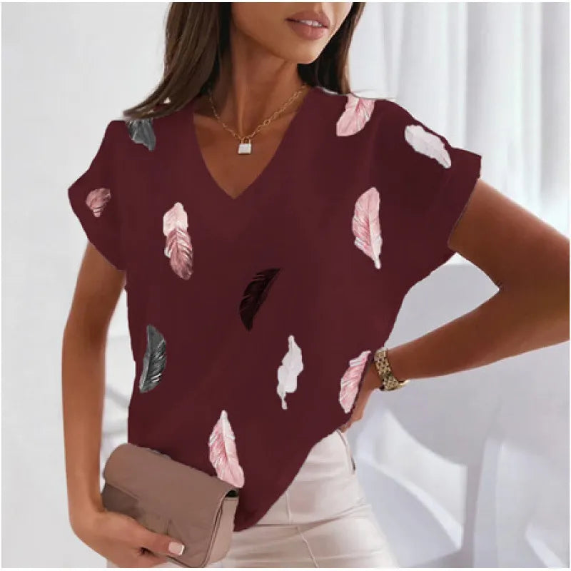 3D Print Casual Short Sleeve T-Shirt