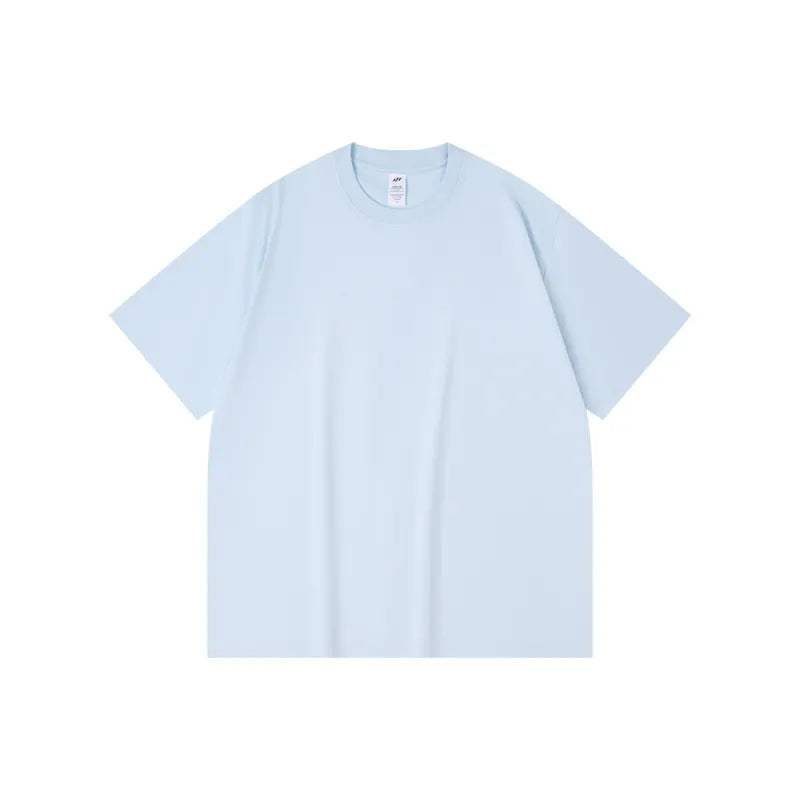 Basic Solid Crew Neck Loose Short Sleeve T-Shirt