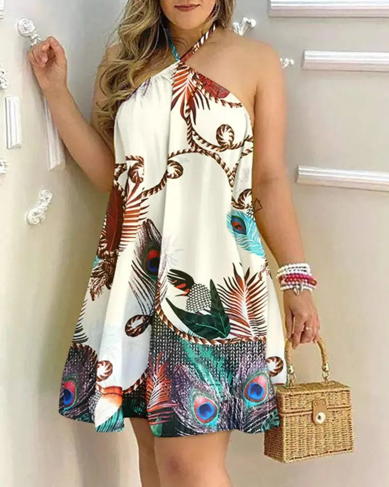 Sleeveless A-Line Casual Summer Sundress