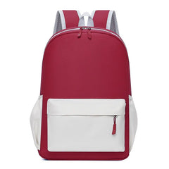 School Backpack Student Teen Kids Color Block Ultra Light Kids School Bag