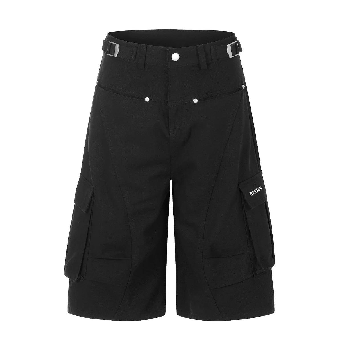 High Waist Loose Cargo Cropped Straight Pants