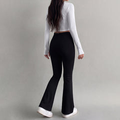 High-Waisted Flare Leg Pants