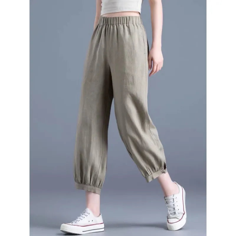 Loose Harem Cropped Casual Pants