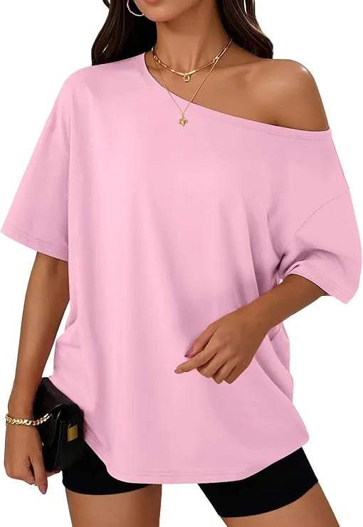 Off-Shoulder Oversized T-Shirt