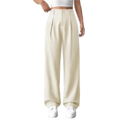 Pleated High Waist Wide Leg Suit Pant
