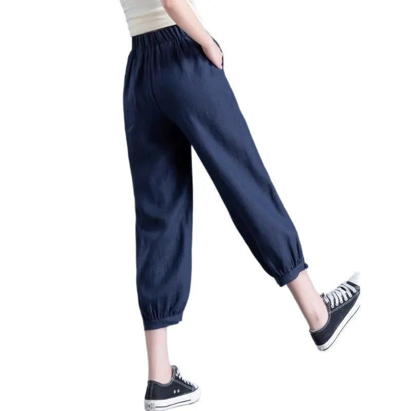 Loose Harem Cropped Casual Pants
