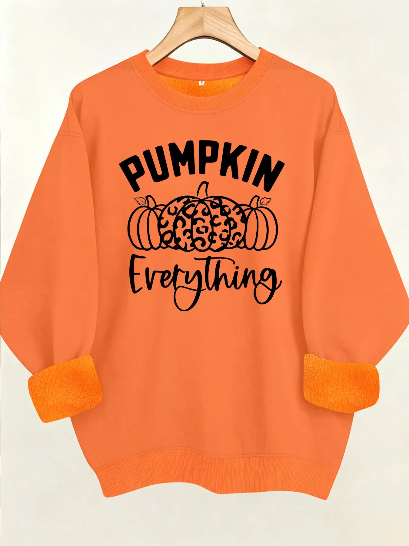 Halloween Pumpkin Letter Graphic Sweatshirt