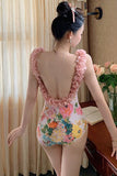 Backless One Piece Swimwear Bikini Swimsuit