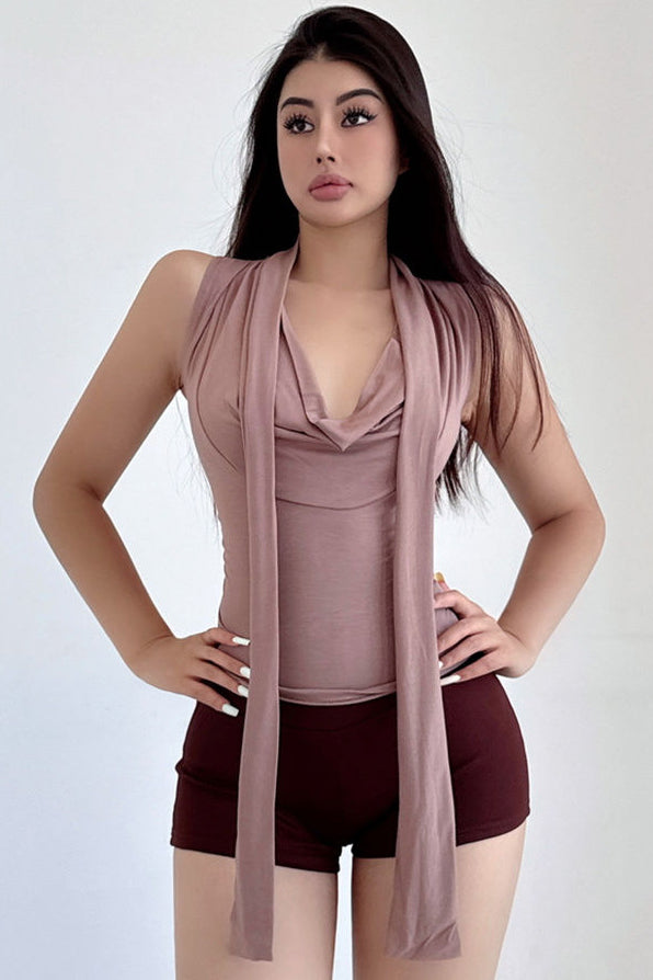 Ruffle Sleeveless Top