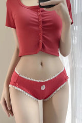 Lace Underpant Brief Panty