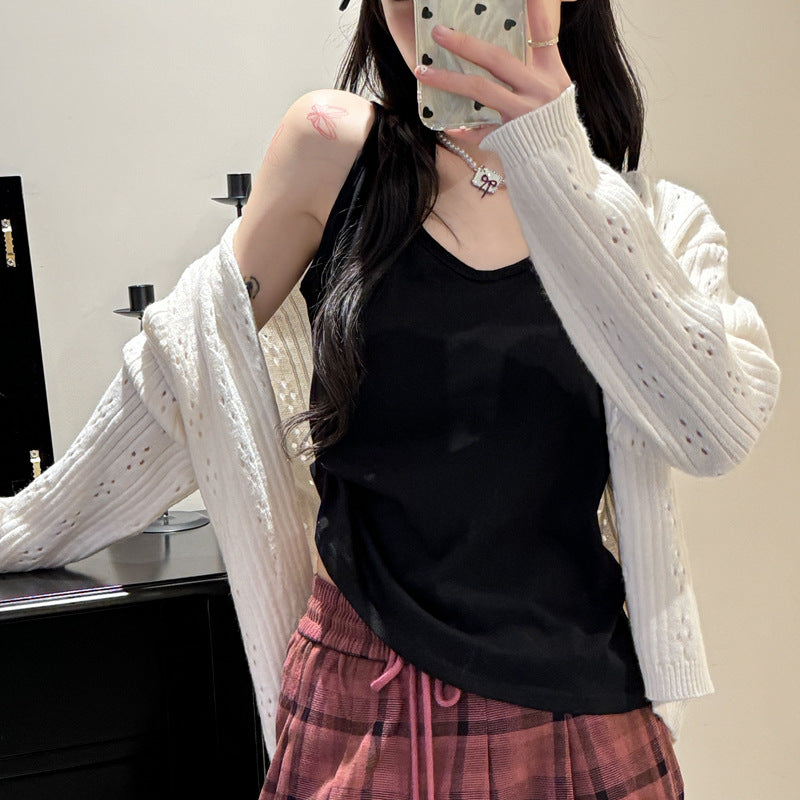Loose-Fit Snowflake Cotton Camisole
