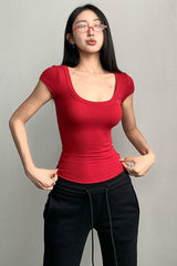Short Sleeve Tight Top Tee