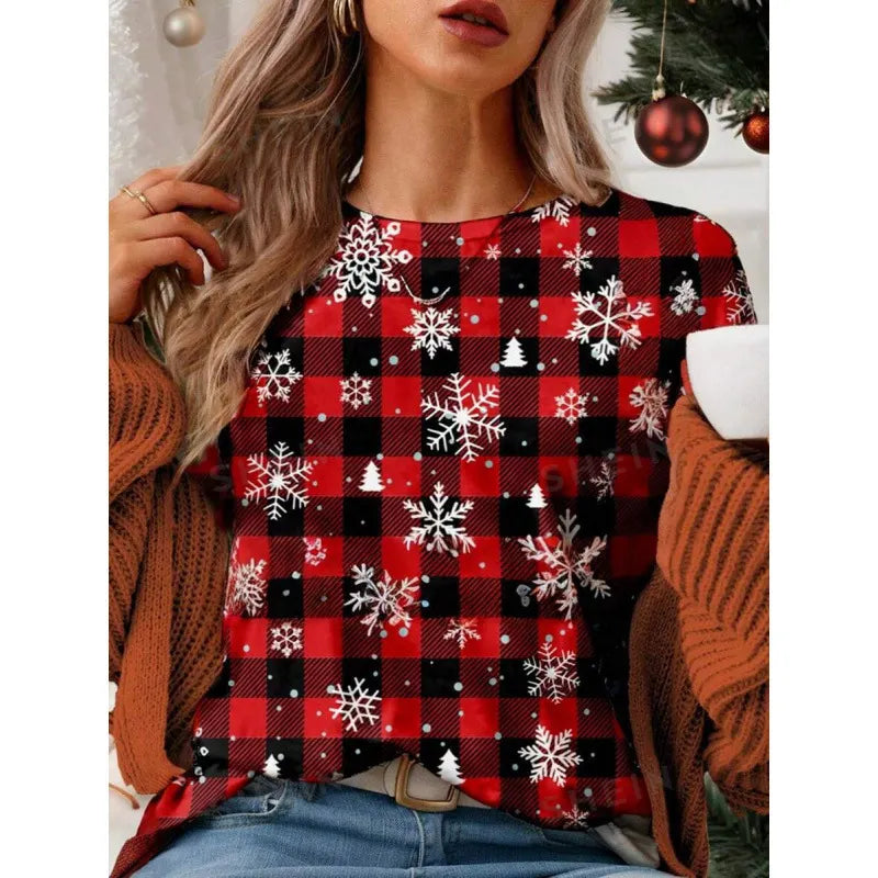 Halloween Western Cowboy Cactus Print Crew Neck Short Sleeve T‑Shirt