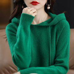 Hooded Knit Pullover Sweater