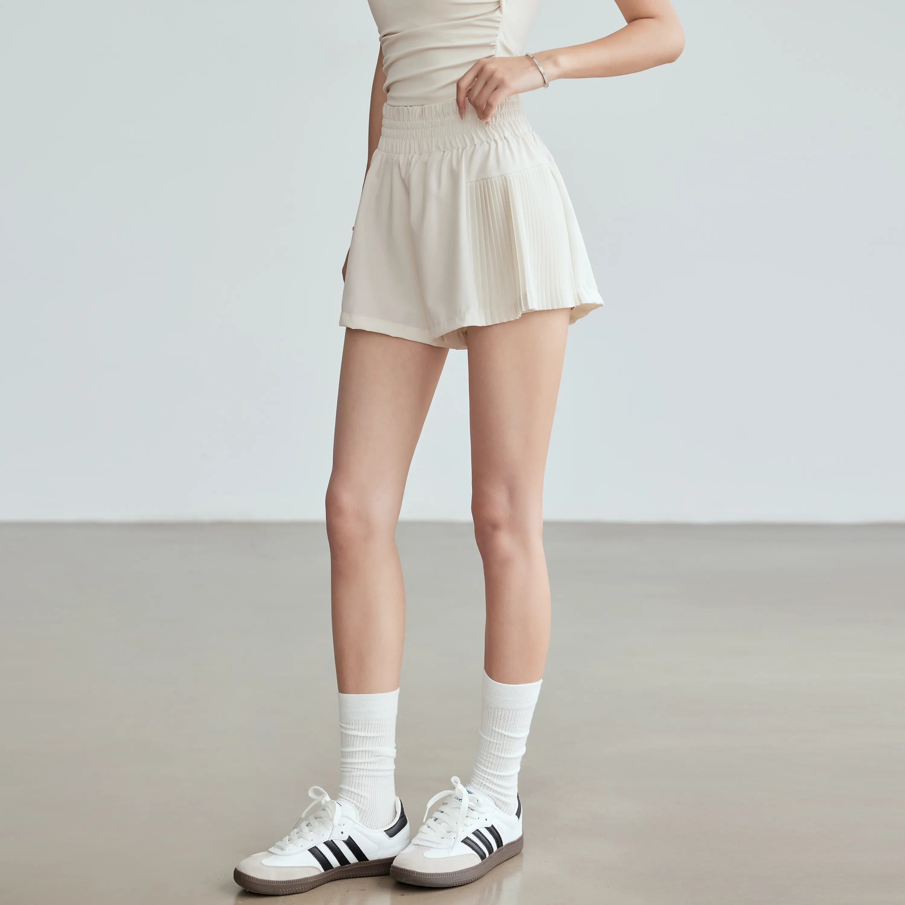 Casual Athletic Mini Skort with Built-in Shorts