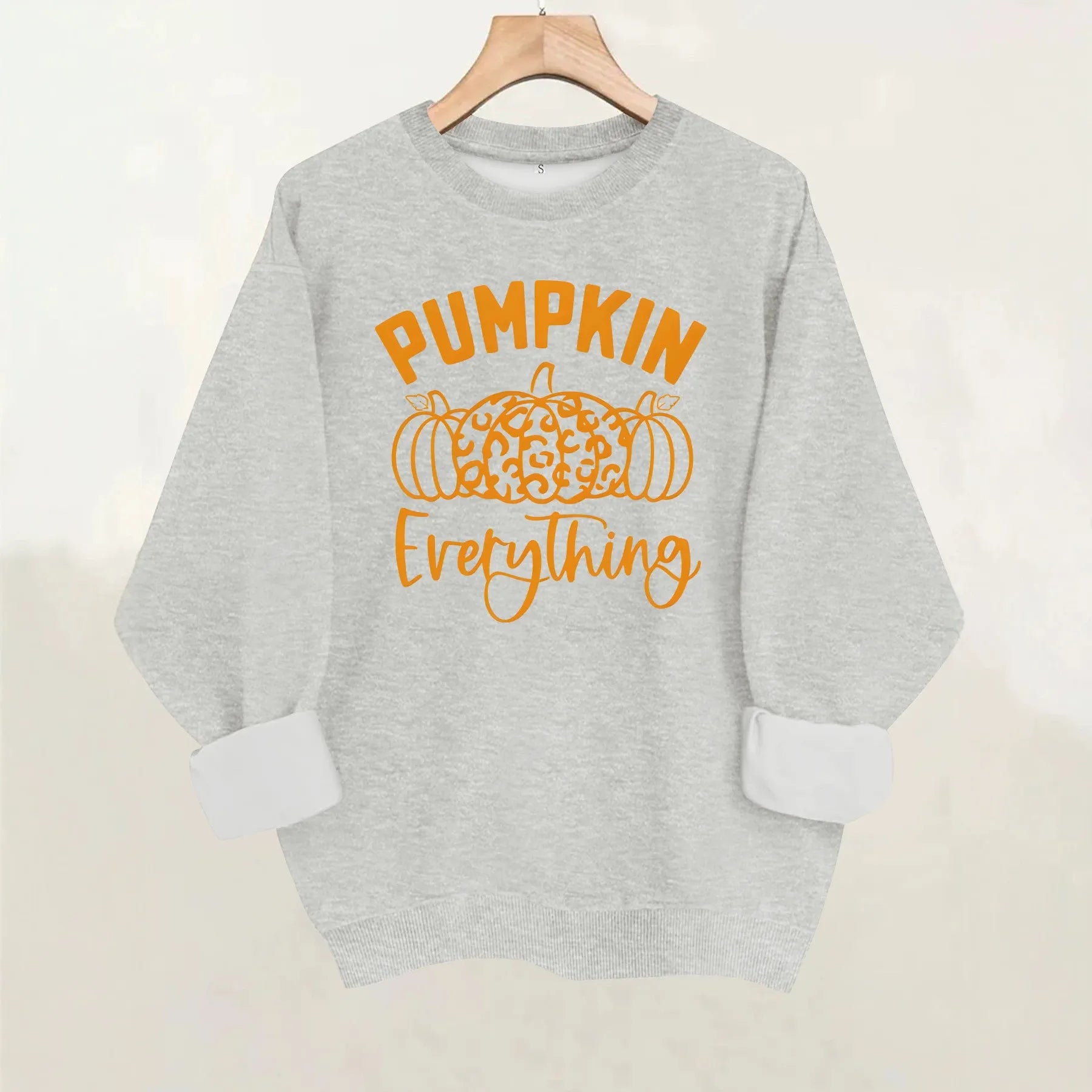 Halloween Pumpkin Letter Graphic Sweatshirt