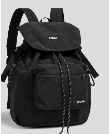Student Teen Unisex Flip Top Nylon Youth Campus Backpack