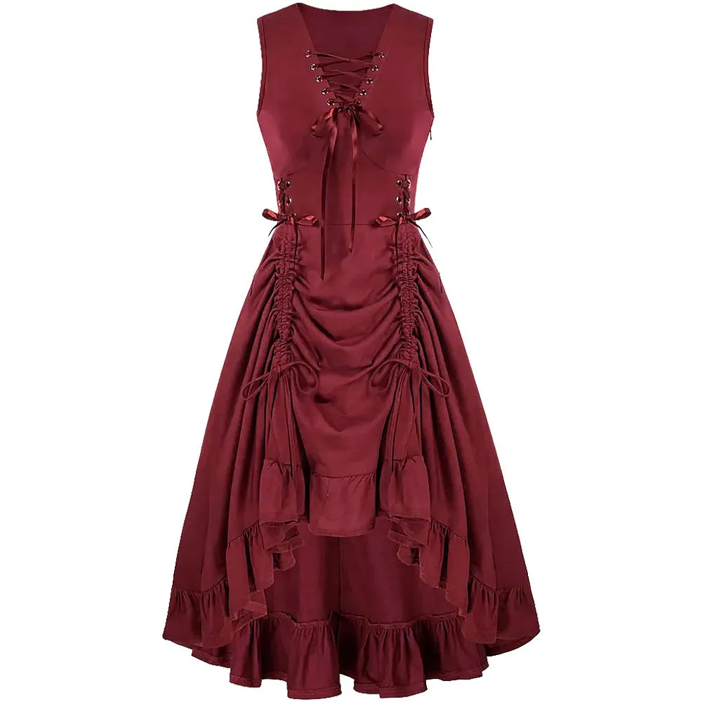 Gothic Corset Lace-Up Dress