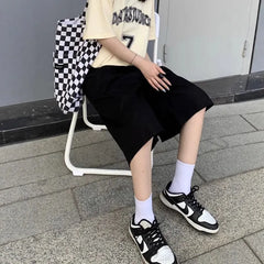 High Waist Straight Five-Point Casual Shorts