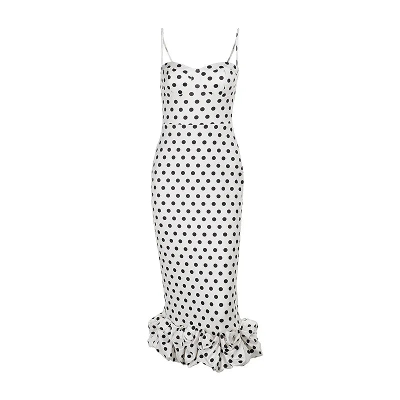 Polka Dot Midi Dress