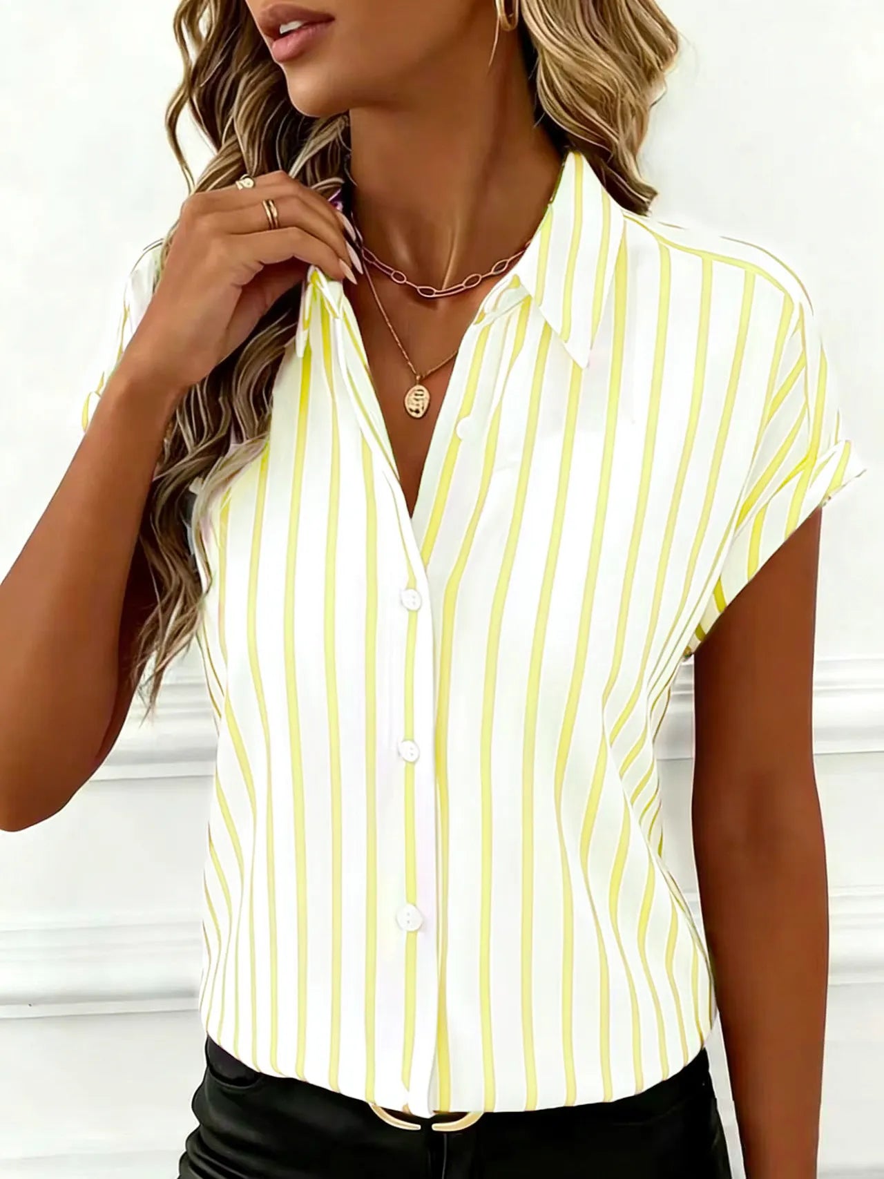 Striped Button Down Shirt
