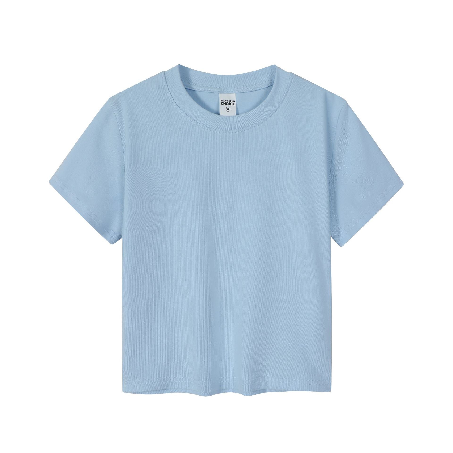 Slim-Fit Cotton-Blend Short Sleeve Crop Top