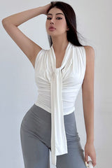 Ruffle Sleeveless Top