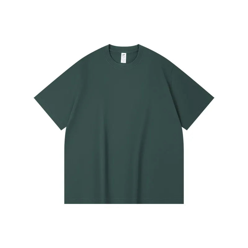 Basic Solid Crew Neck Loose Short Sleeve T-Shirt