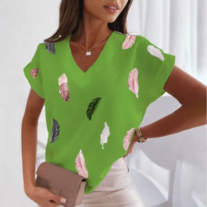 3D Print Casual Short Sleeve T-Shirt