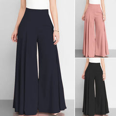 High Waisted Flowy Wide Leg Pants