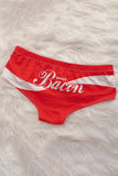 Letter Pattern Underpant Brief Panty Panties