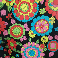 High Waist Allover Floral Print Flared Casual Long Pants